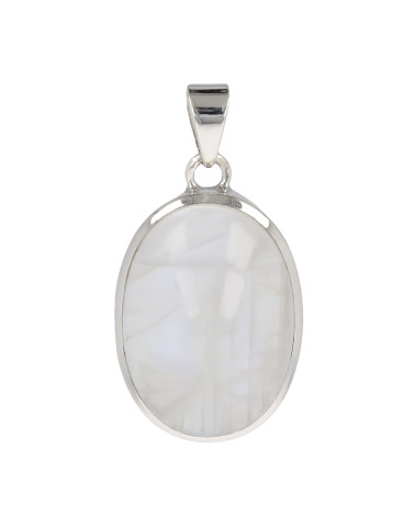 mother of pearl heart pendant