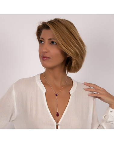 Regalo per donna Collana di moda placcato oro triangolo rovesciato stilizzato