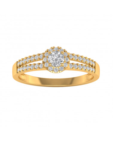 Gold Diamonds Ring 1.902grs