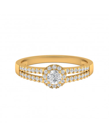 Gold Diamonds Ring 1.902grs