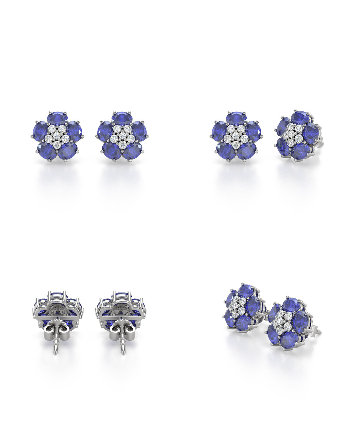 Tanzanite 2025 earrings silver