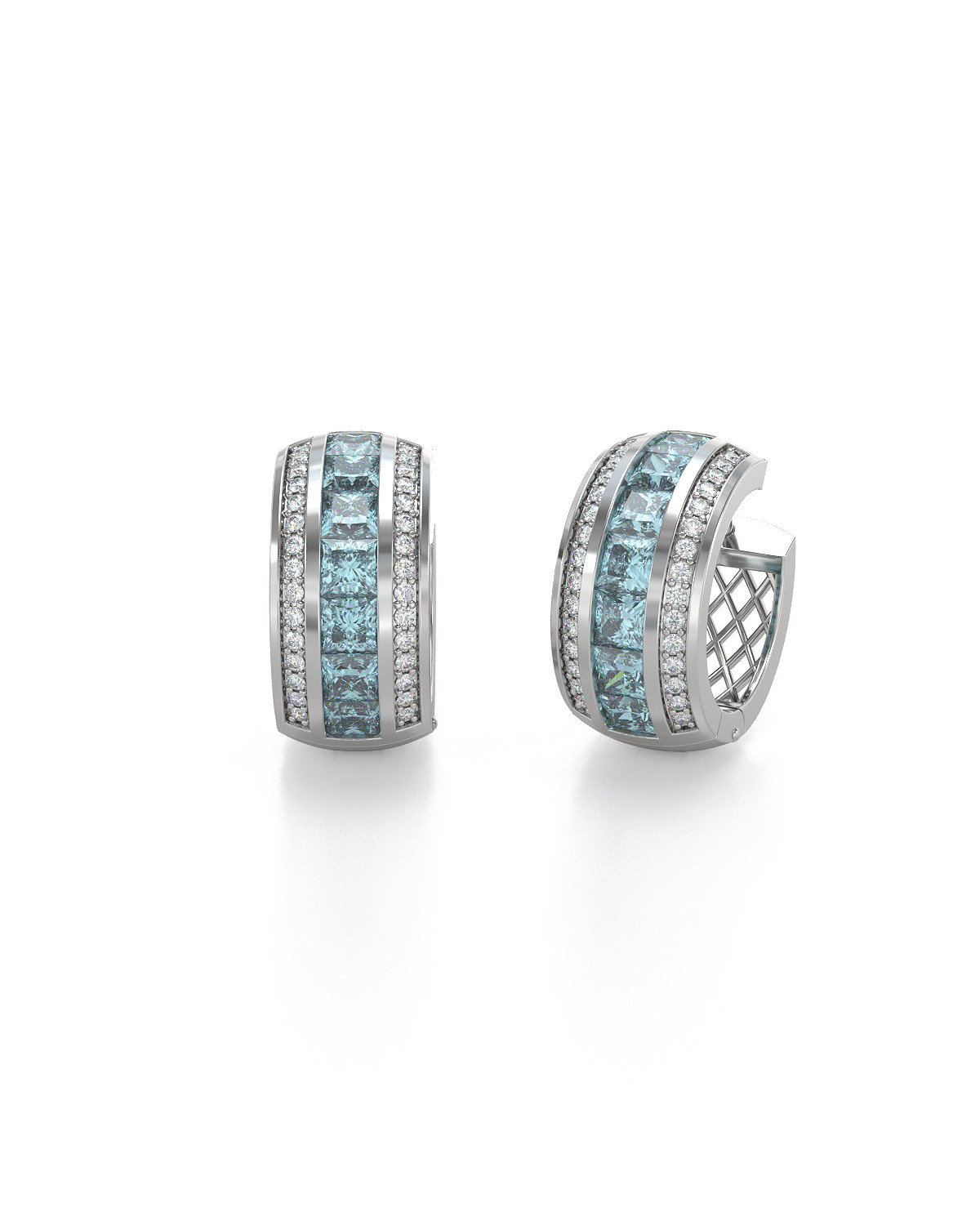 Aquamarine earrings, March Birthstone Gift, March Birthstone earrings, –  Susabella