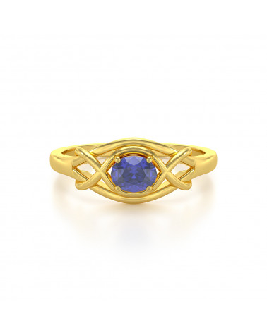 Gold Tanzanite Ring