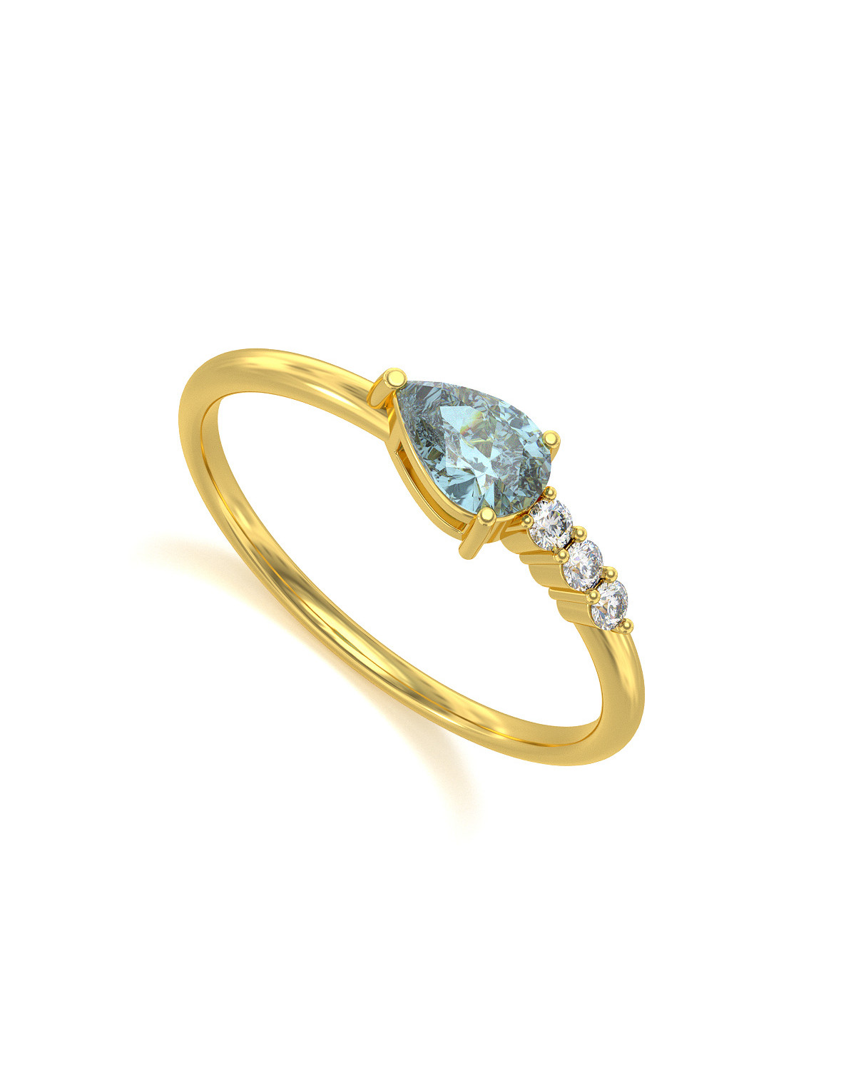 Anelli Oro Smeraldo diamanti 1.32grs