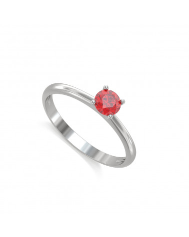 925 Silver Ruby Ring