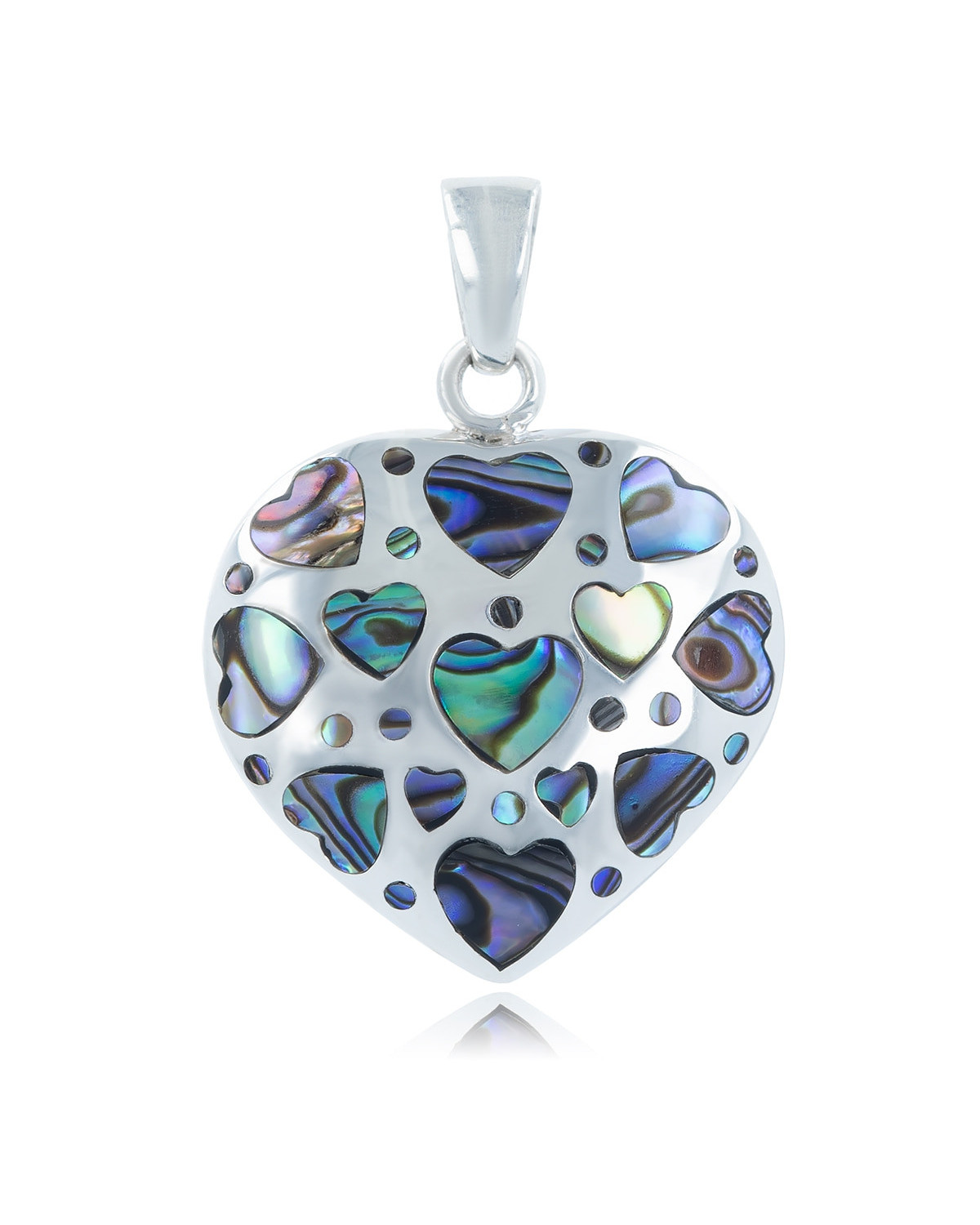 Colgante Corazón - Colección Abulón - Plata 925, Nácar de abulón