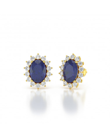 Orecchini in Oro 14K Zaffiro ADEN - 3