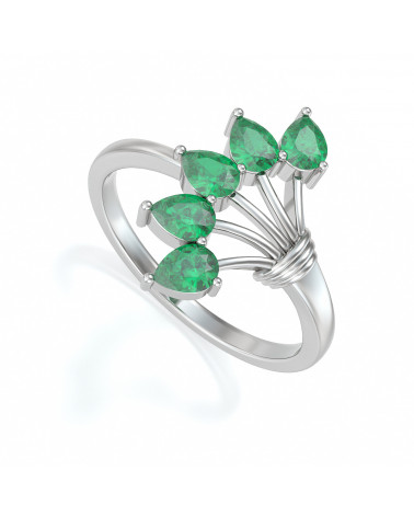 Gold Emerald Ring ADEN - 1