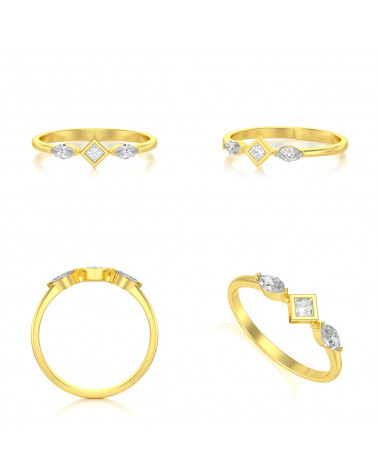 Gold Diamanten Ringe ADEN - 2