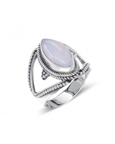 925 Sterling Silver Rose Quartz Ring