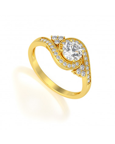 Gold Moissanite Diamanten Ringe
