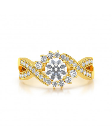 Gold Moissanite Diamanten Ringe