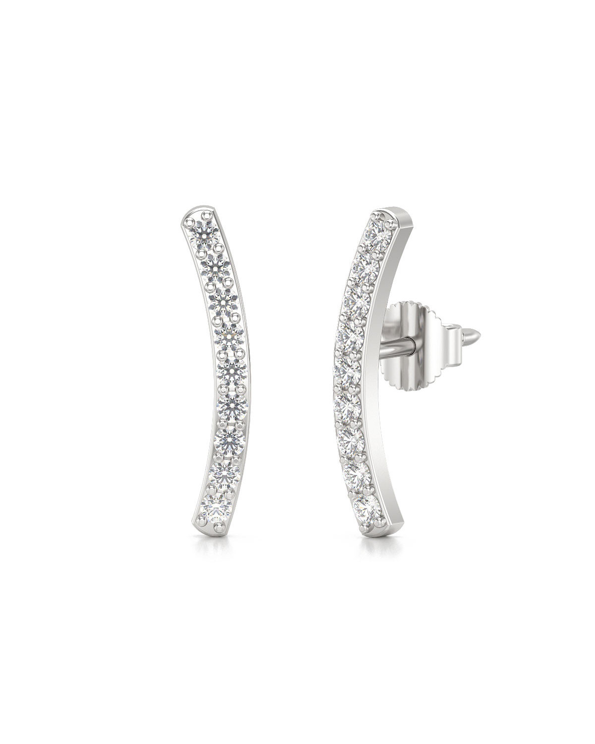 Pendientes Diamantes Plata de Ley 925