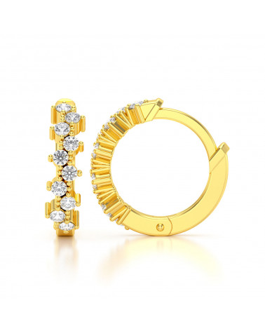 Gold Diamanten Ohrringe