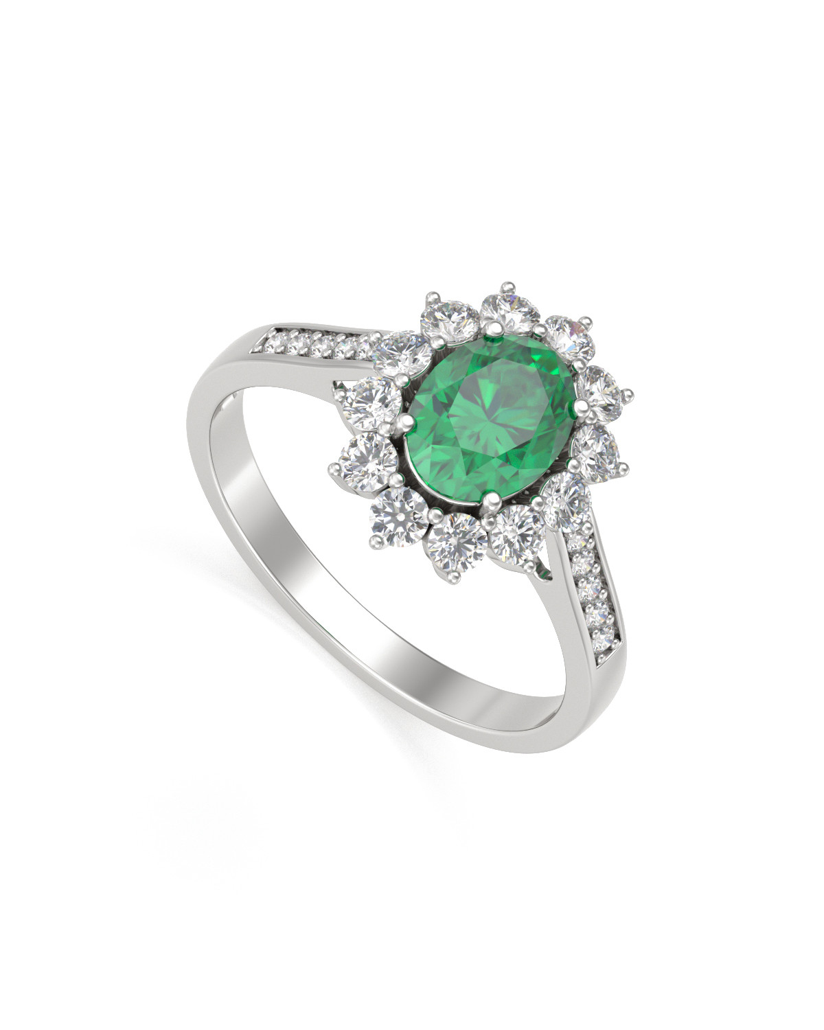 Gold Smaragd Diamanten Ringe