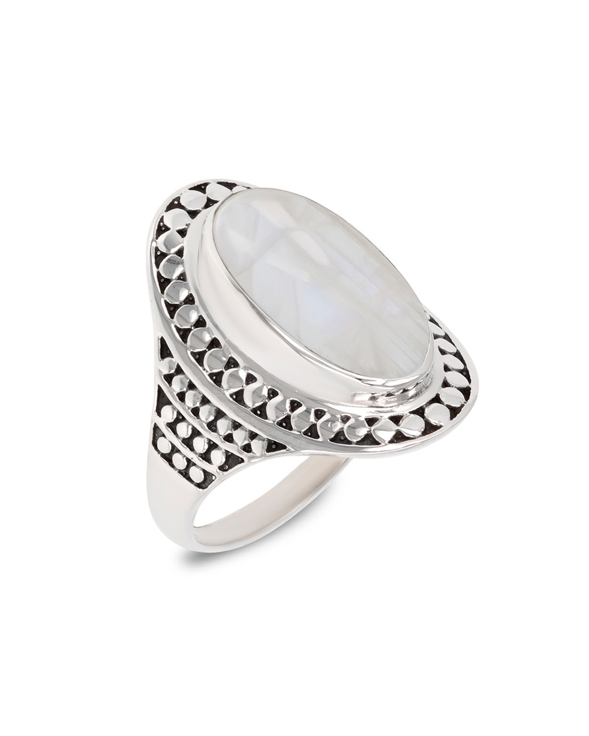 Bague en Pierre de Lune et Argent 925 - KAÏA