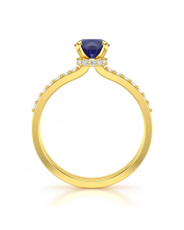 Gold Saphir Diamanten Ringe
