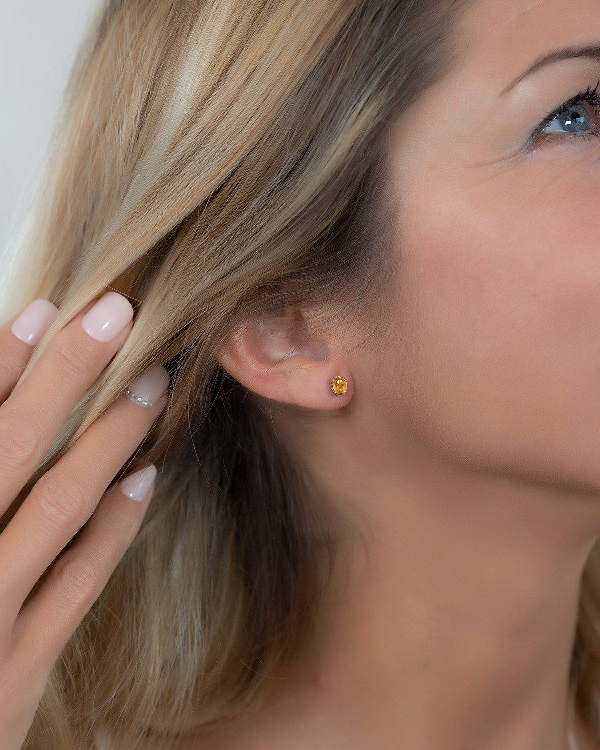 Citrine earrings sale 14k gold