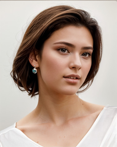 Orecchini Madreperla Abalone Argento Massiccio 925