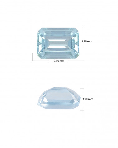 Pear-shaped Blue Topaz of 23.64 carats