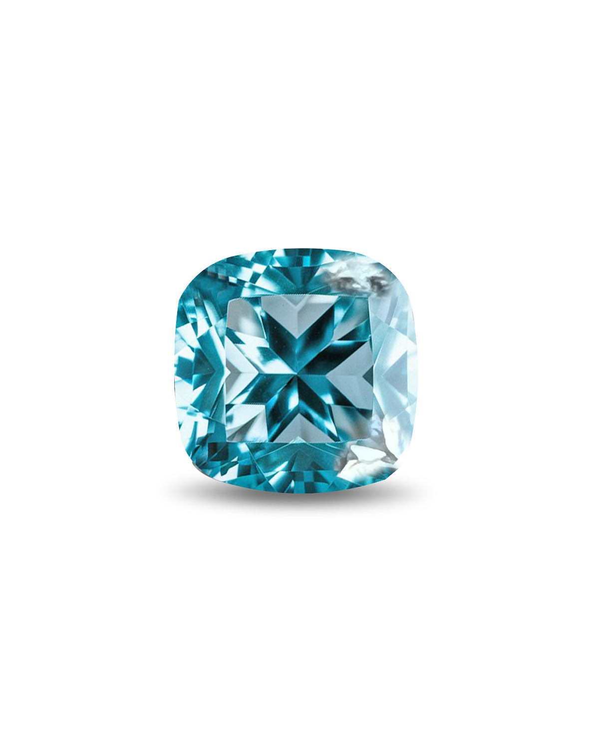 Aguamarina Ovalada Fasetada celeste claro - Peso de 0.720 quilates - Claridad VVS-VS - Origen India