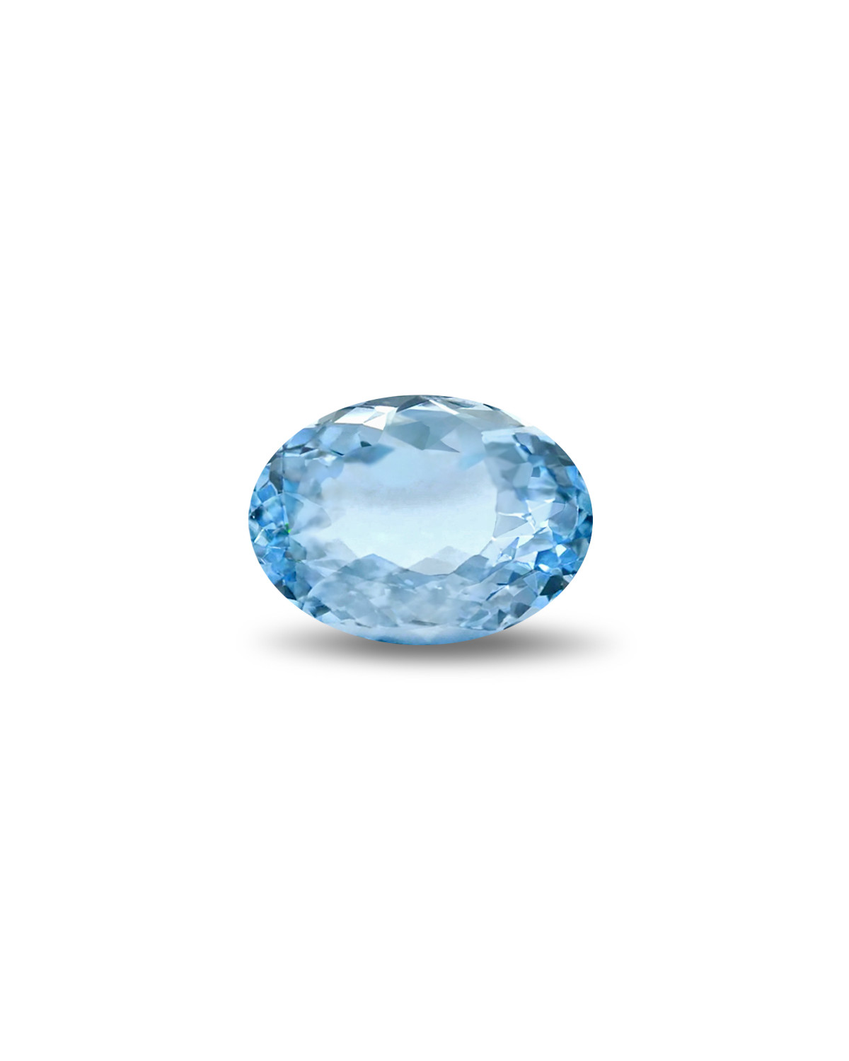 Aguamarina Ovalada Fasetada celeste claro - Peso de 0.720 quilates - Claridad VVS-VS - Origen India