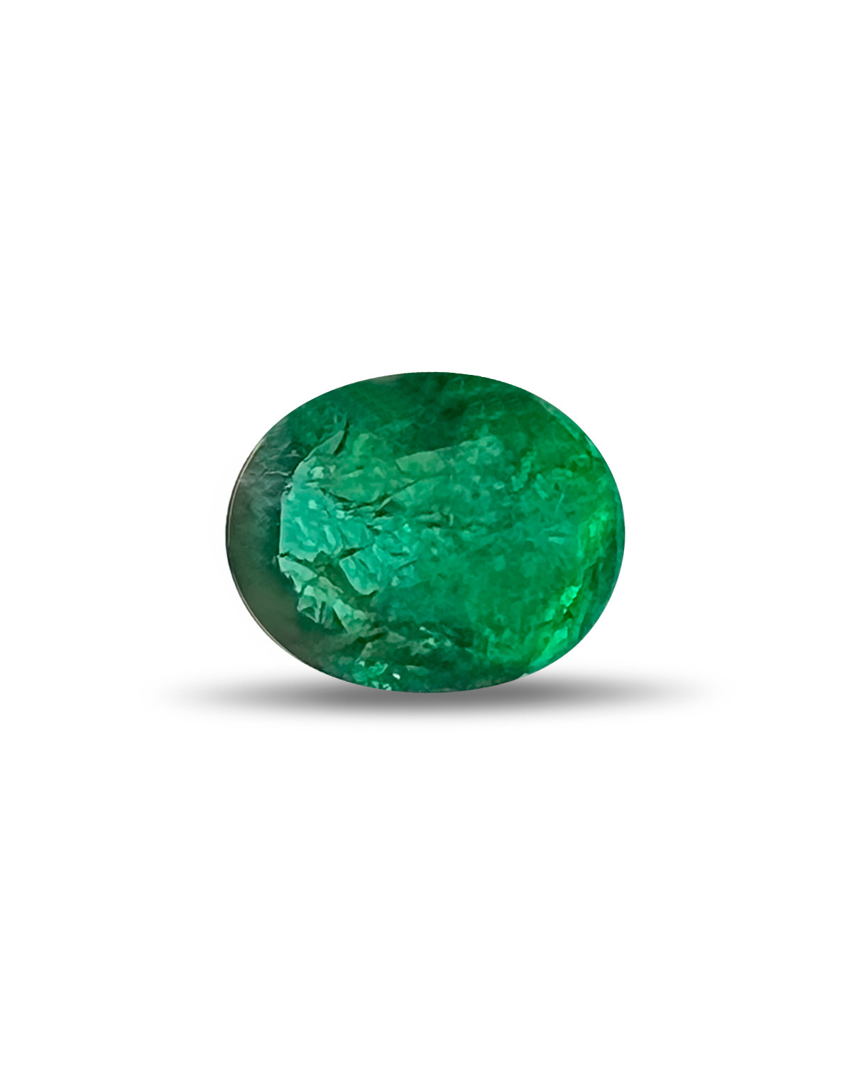 Ovaler Smaragd 1,73 Karat 7x9 AAA VS Sambia