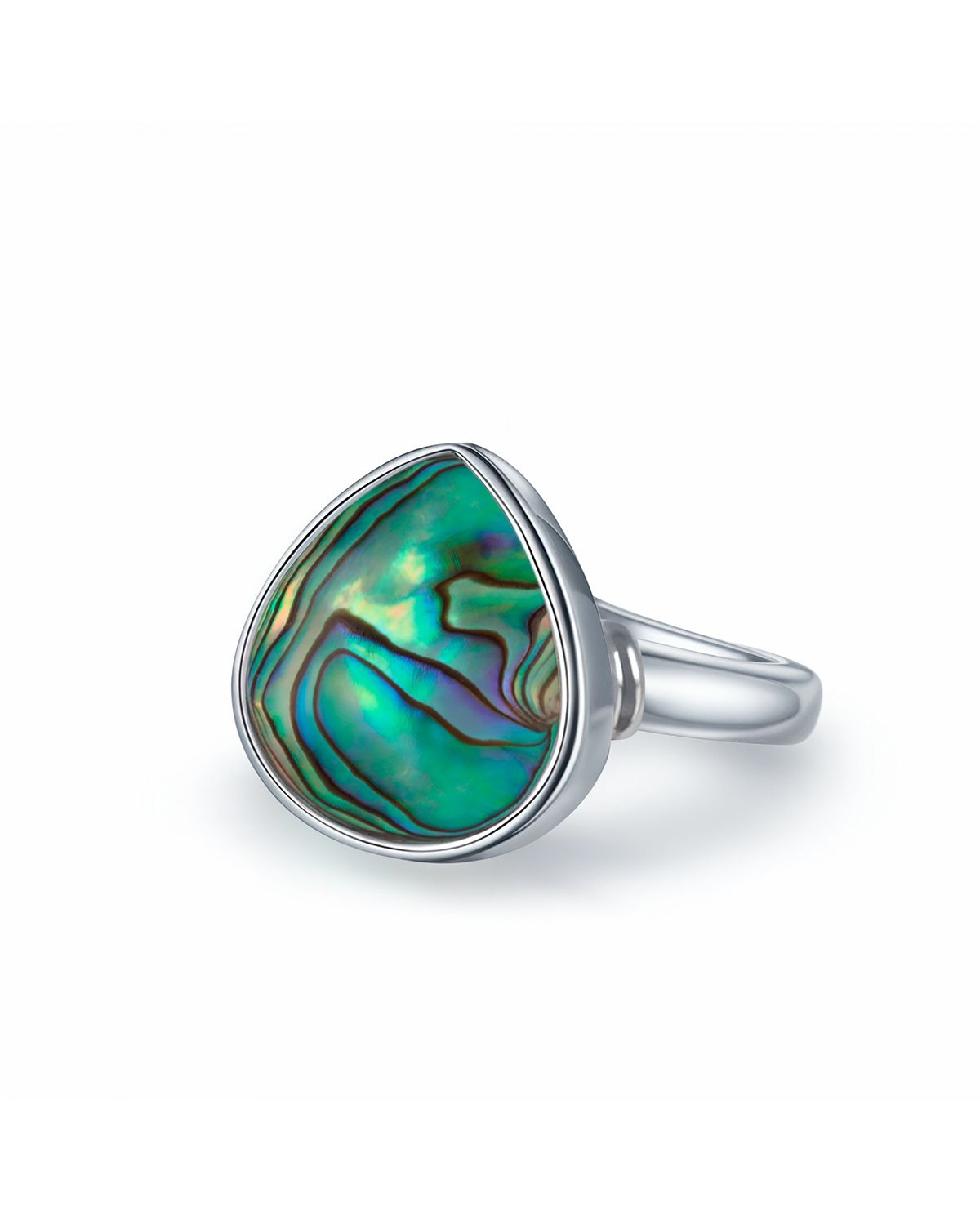 Anillo de Plata 925 con Nácar de Abulón - Oceana