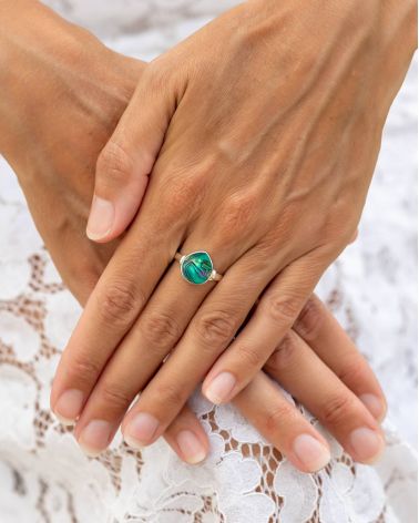 Anello in Argento 925 con Corallo Rosso - Maristella