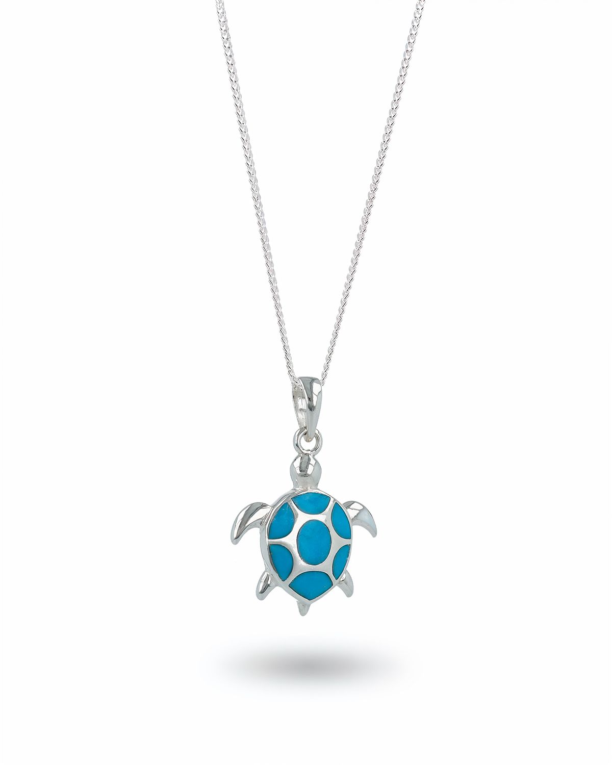 Pendentif Tortue en Turquoise et Argent 925 - HONU