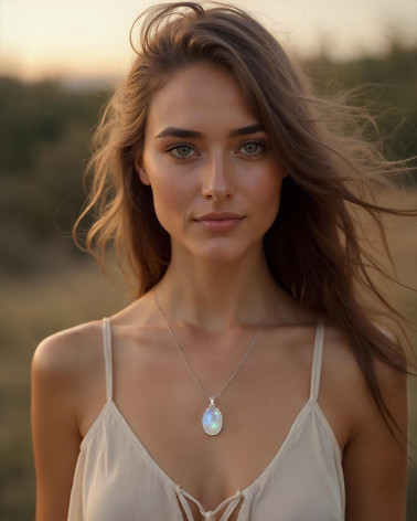 Pendentif Pierre de Lune – Bijou Lumineux et Intemporel