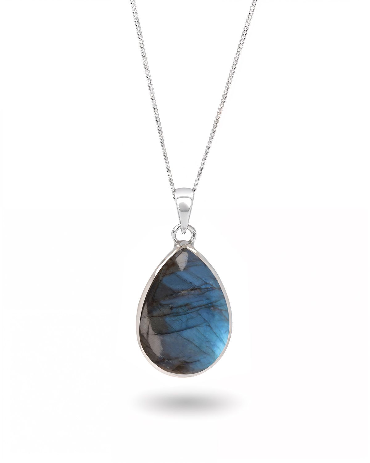 Ciondolo in Labradorite Naturale e Argento 925 - SELENE LABRADORITE