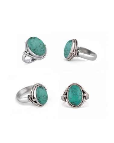 Anillo Piedra luna Forma Oval Plata de Ley 925