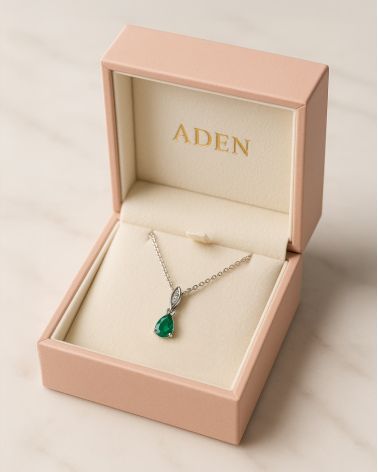 Estuche de lujo para colgante Elegancia con certificado de autenticidad y garantía Aden